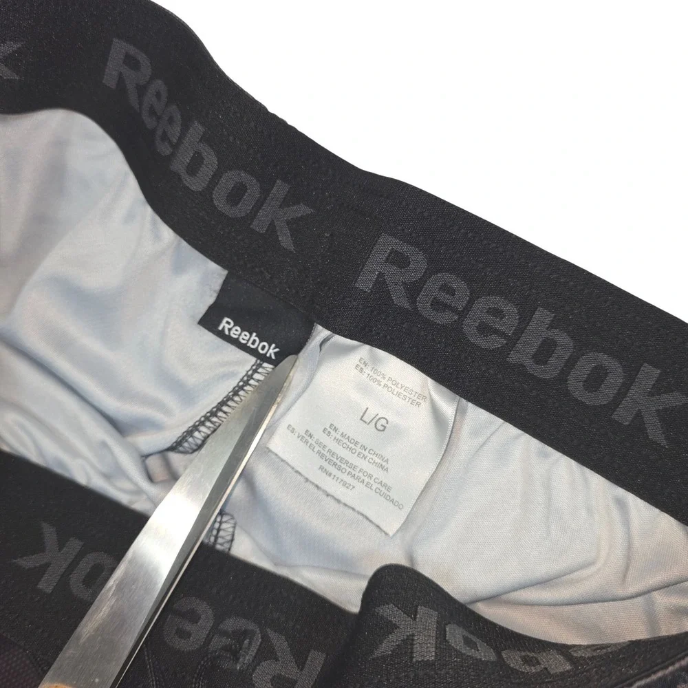 Reebok Boys Camo Mesh Athletic‎ Shorts Pockets Brown Black Grey Size Large L/G